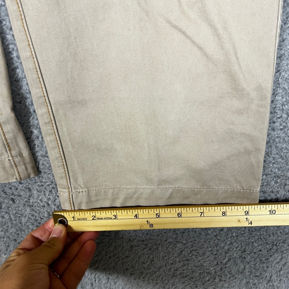 Timberland Chino Pants Mens 34x32 Khaki Straight Fit Casual Stretch New - Picture 6 of 10